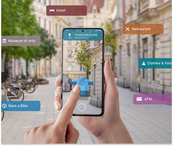 Phone with travel apps